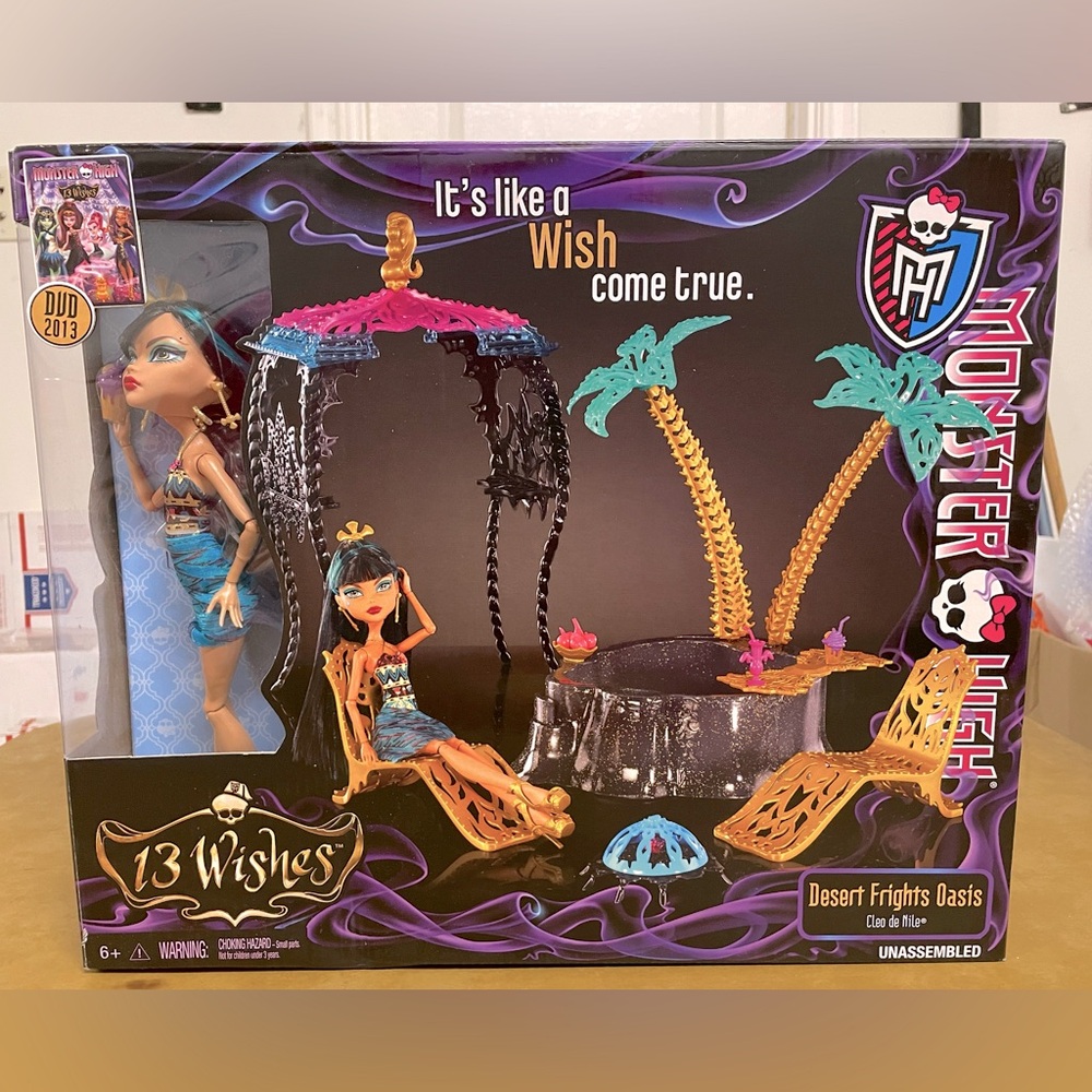 Monster High 13 Wishes Desert Frights Oasis and Cleo de Nile doll. 2012 NWT NRFB